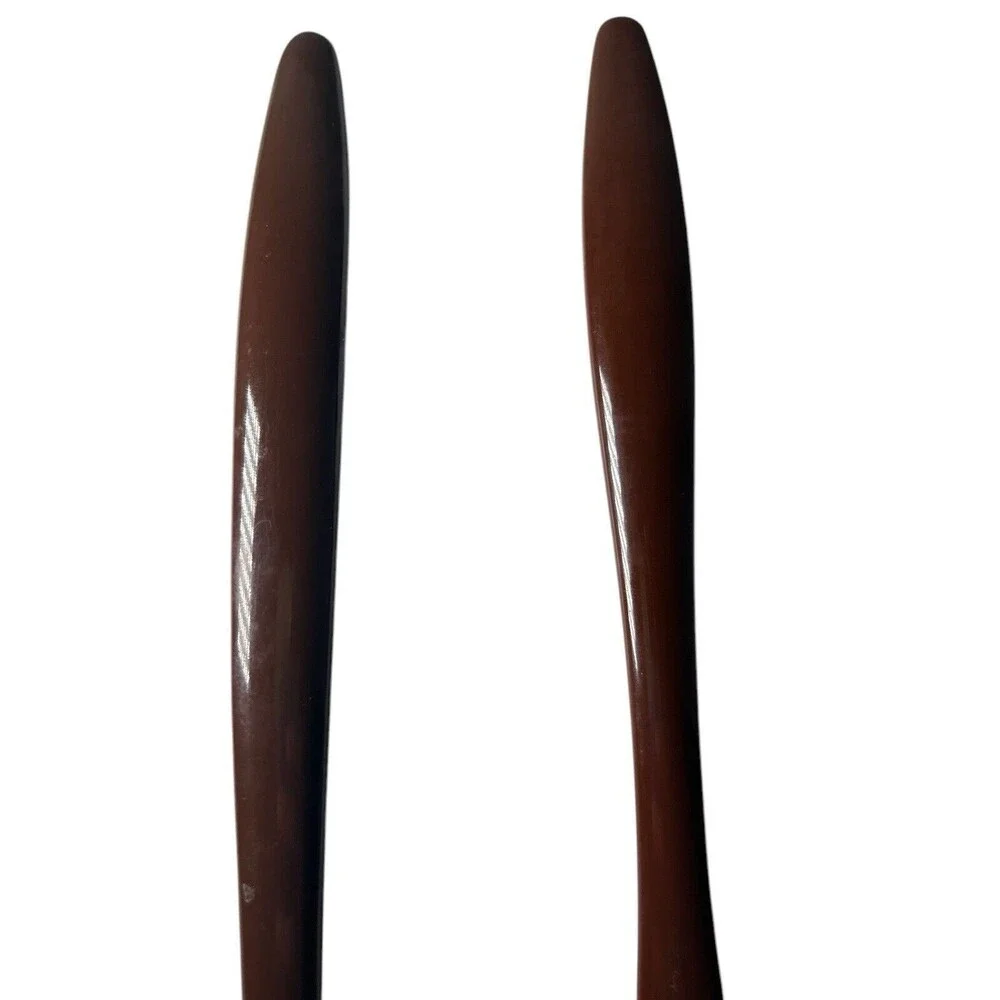 Vintage Rosti Melamine Utensil Set Brown Spoon Fork Stirrer 2 Pieces Denmark